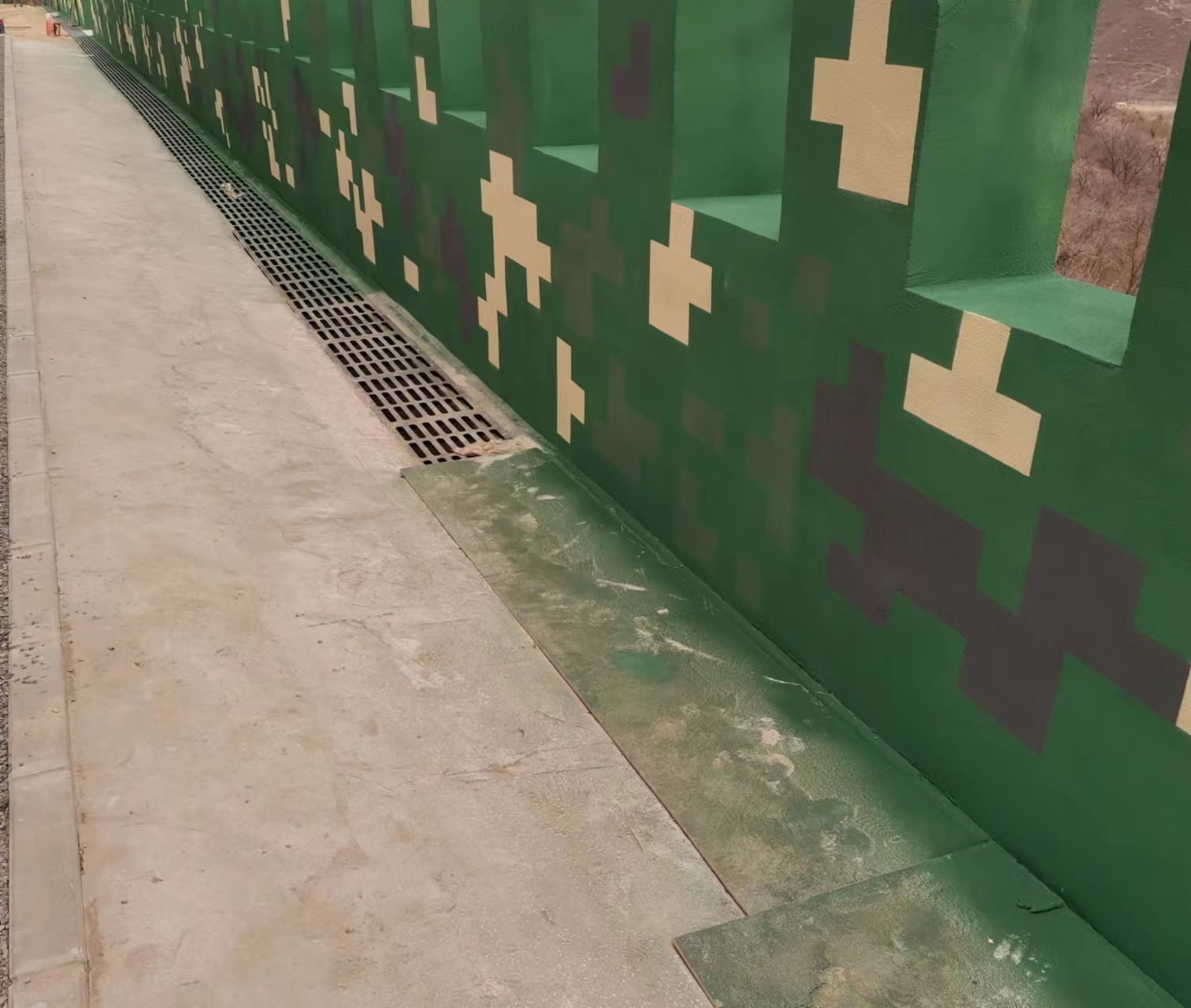 南京围墙迷彩喷涂,数迷彩漆